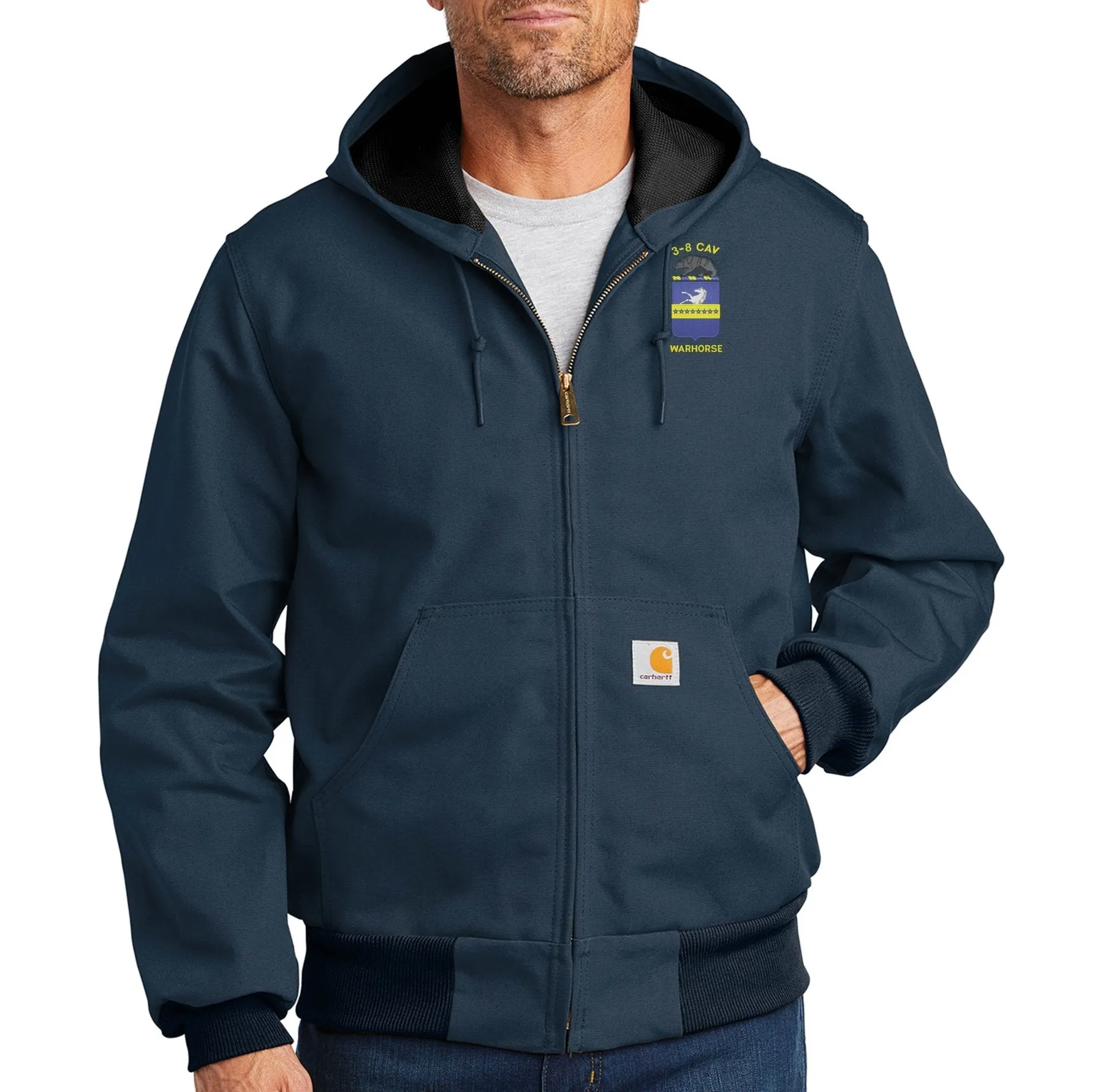 3-8 Warhorse Unit Logo - Carhartt ® Thermal-Lined Duck Active Jac