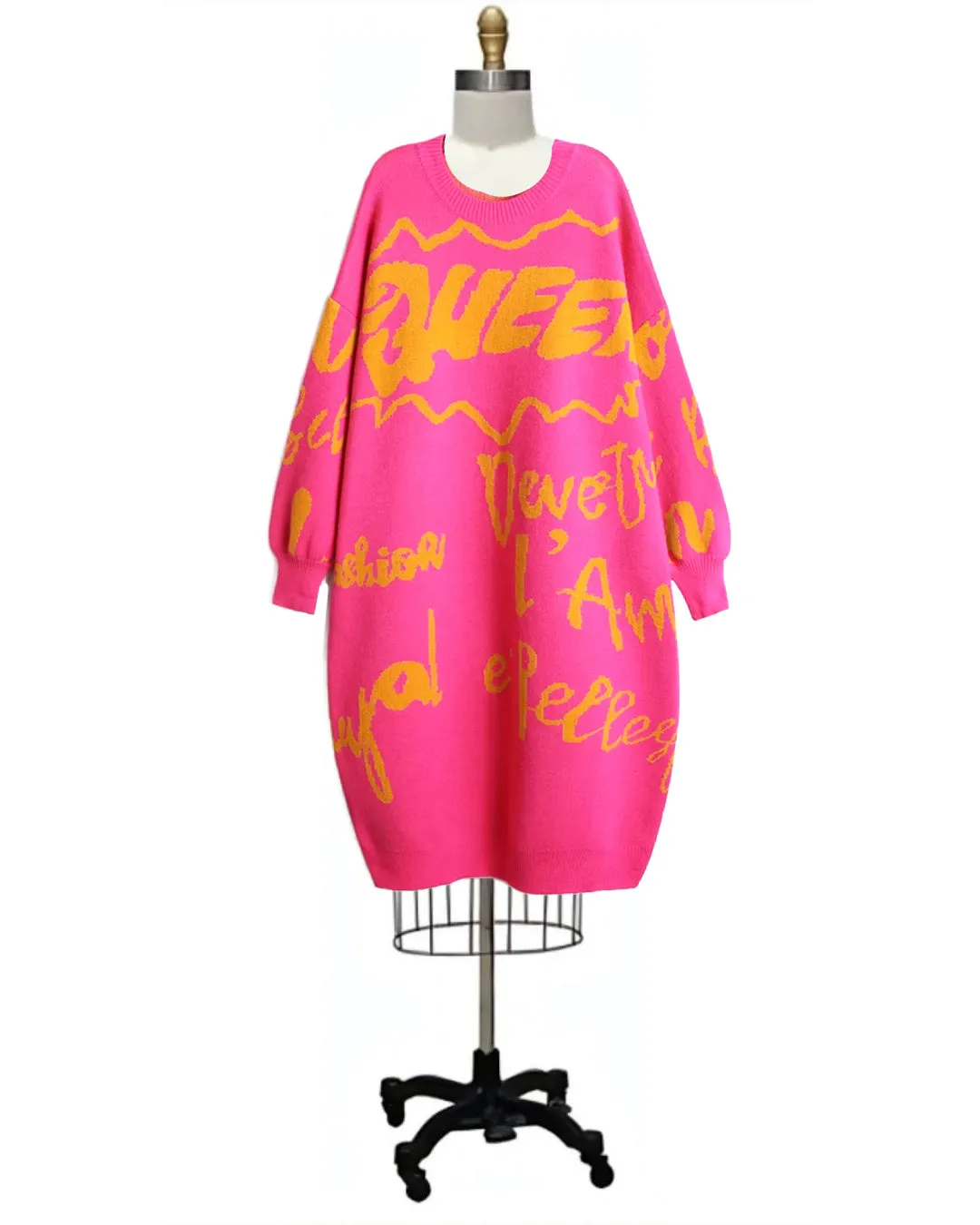 80s Queen- the 80s Style Sweater Dress 3 Color Ways