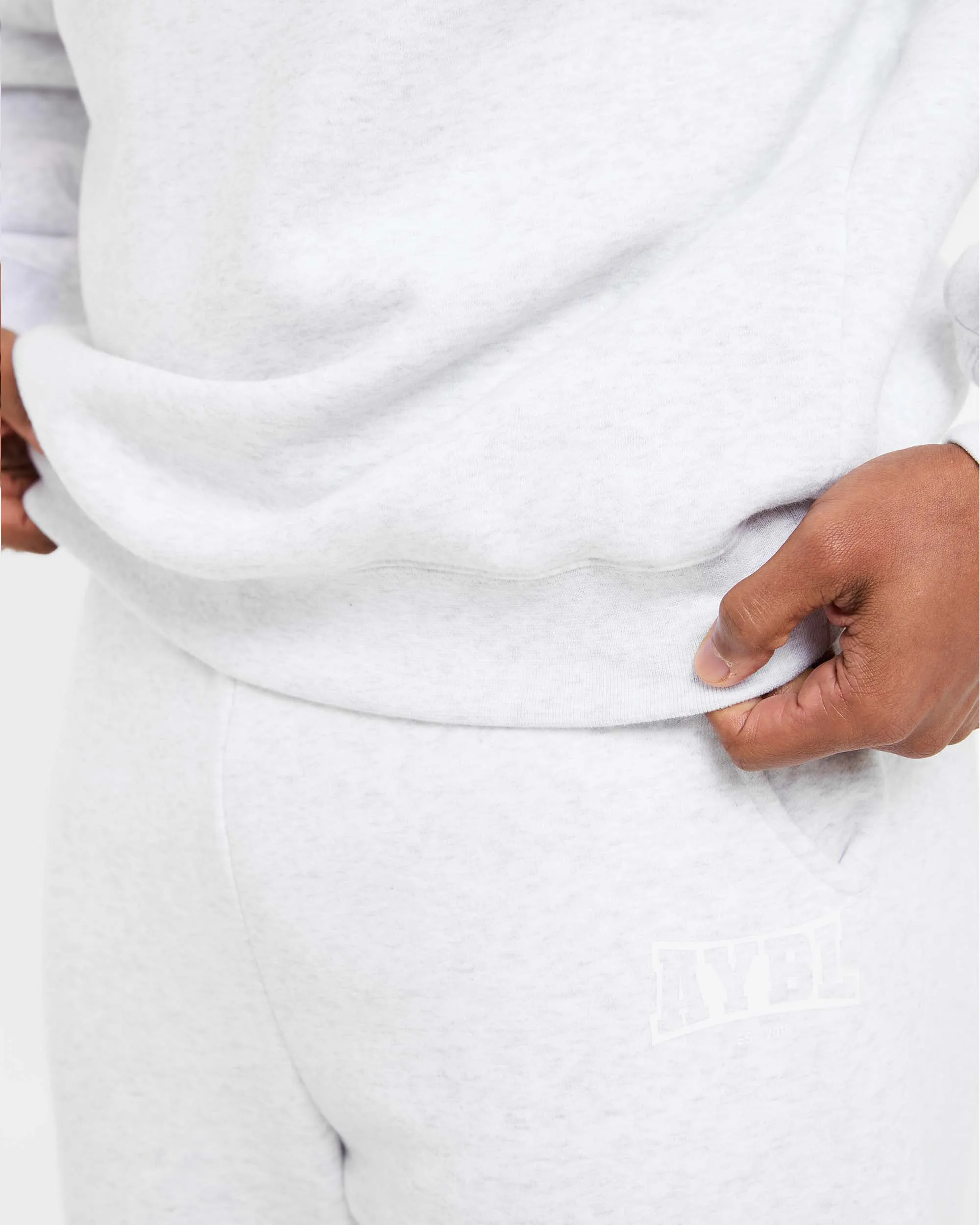 Academy Oversized Sweater - Grey Marl