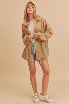 Acid Wash Oversized Jacket