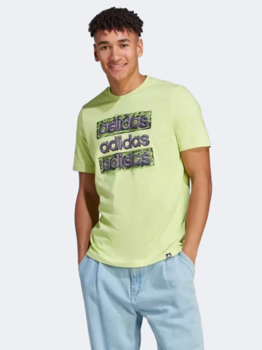 Adidas Doodle Men Sportswear T-Shirt Pulse Lime