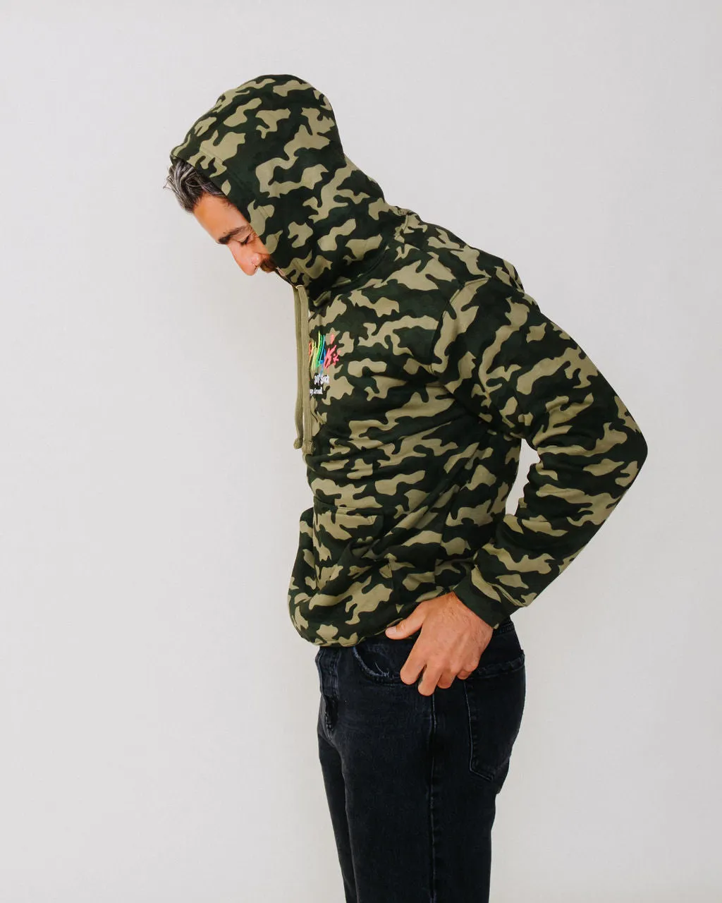 Adult Hoodie Camouflage Print