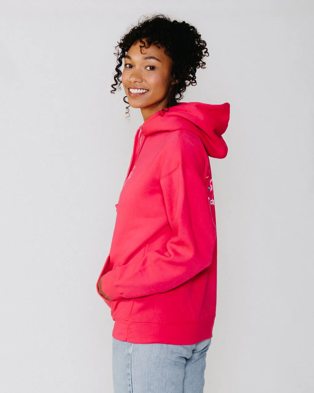 Adult Hoodie Fuchsia Pink