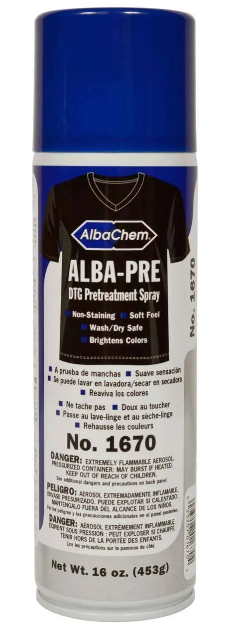 AlbaChem DTG Pretreatment Aerosol Spray