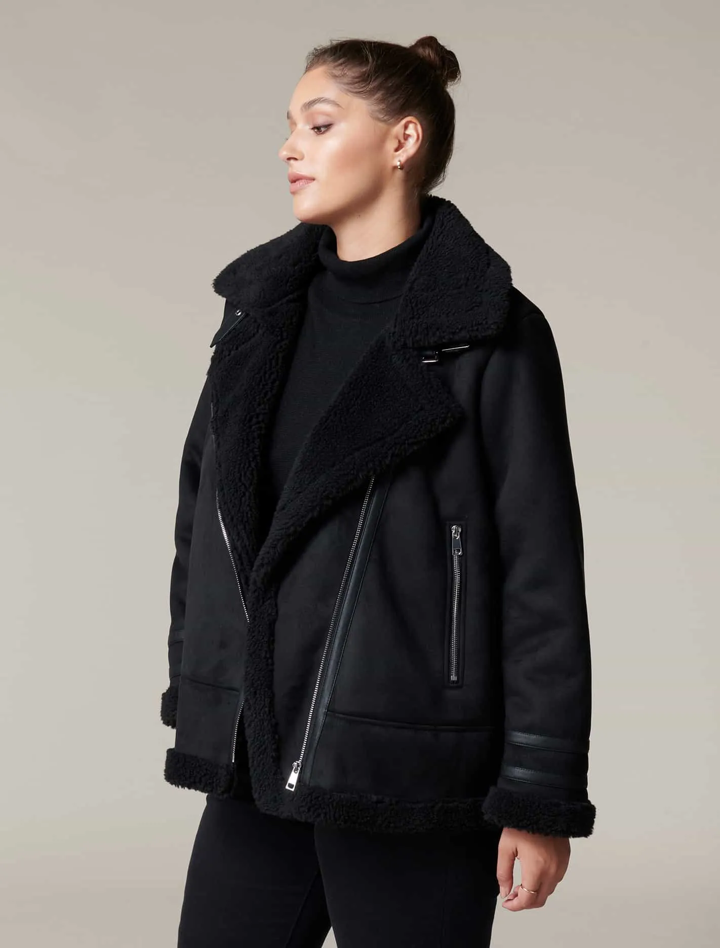 Amory Curve Aviator Jacket