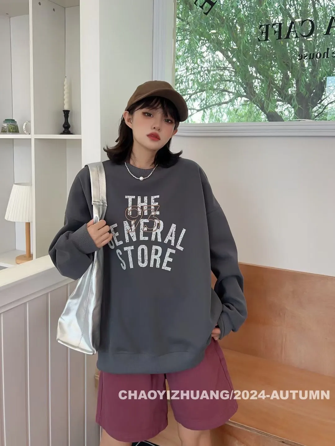 Amozae fall outfits women Simple Letters 2024 Autumn Popular High Quality Age-Reducing Ins Style Fashion Sports Casual All-Match Fashion Brand Sweater for Women