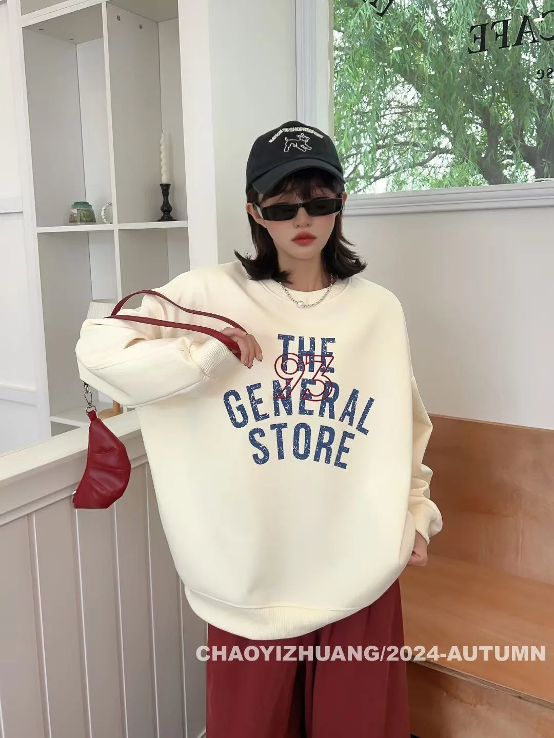 Amozae fall outfits women Simple Letters 2024 Autumn Popular High Quality Age-Reducing Ins Style Fashion Sports Casual All-Match Fashion Brand Sweater for Women