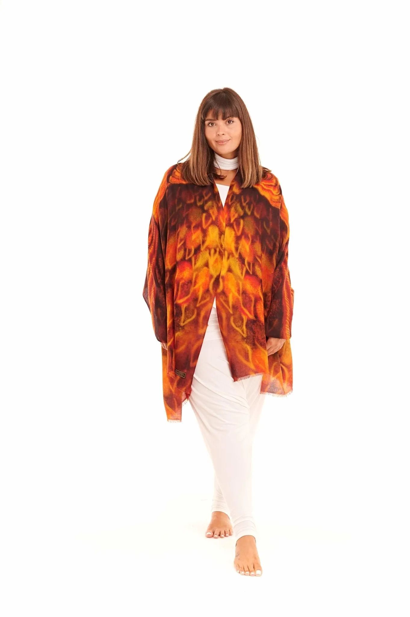 ANGEL WINGS CASHMERE DHARMA SHAWL - PHOENIX FLYS HIGH