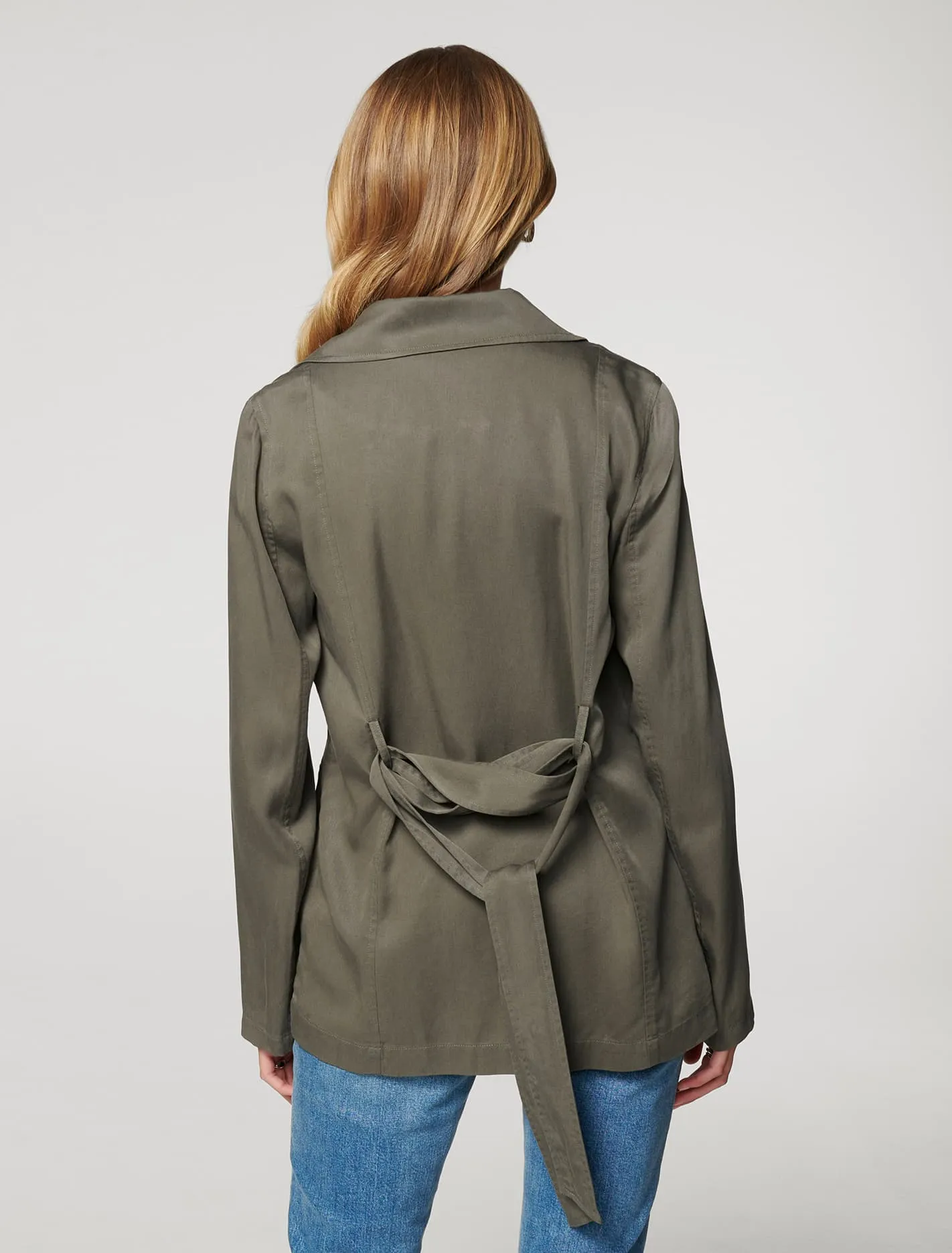 Annika Cropped Trench Jacket