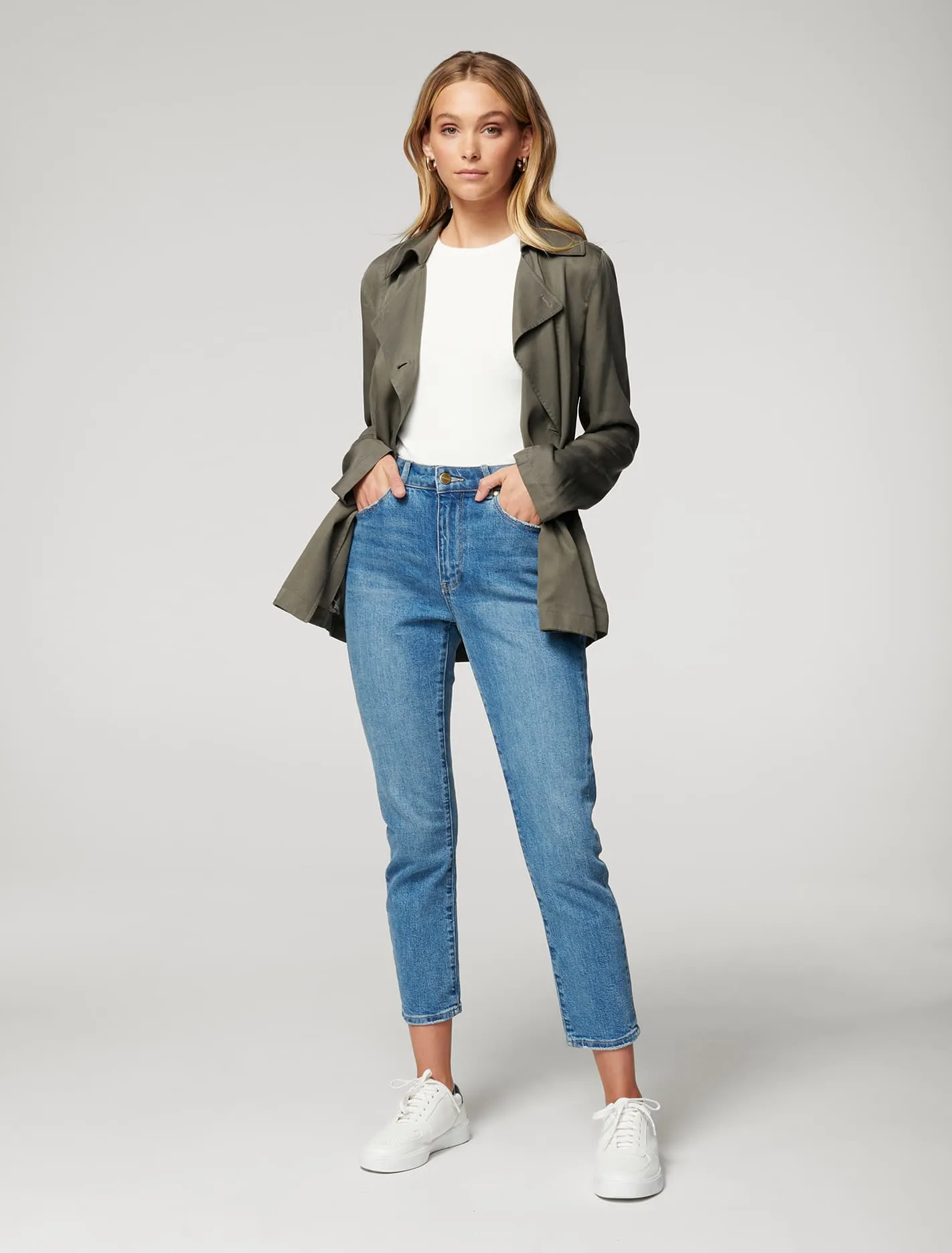 Annika Cropped Trench Jacket