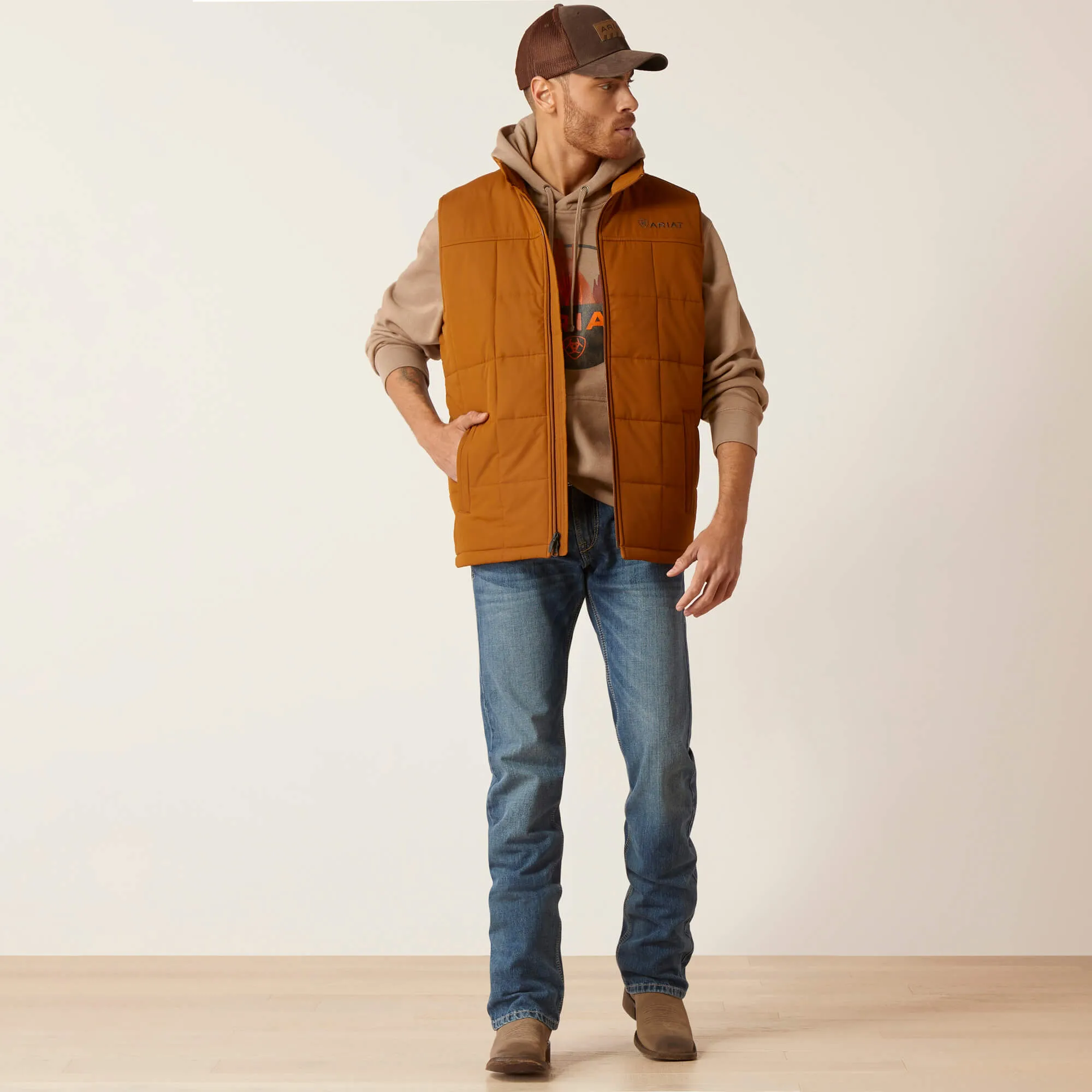 Ariat Men's Chestnut Crius Insulated Vest