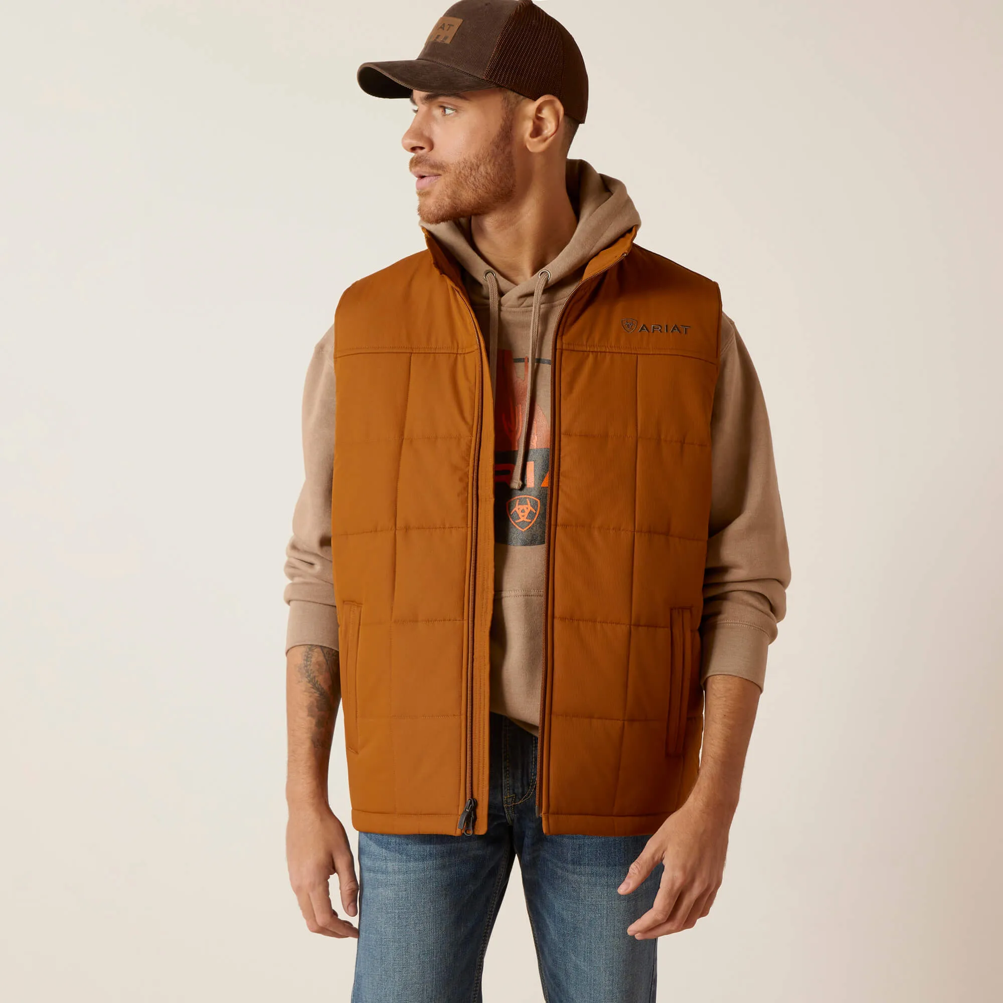 Ariat Men's Chestnut Crius Insulated Vest