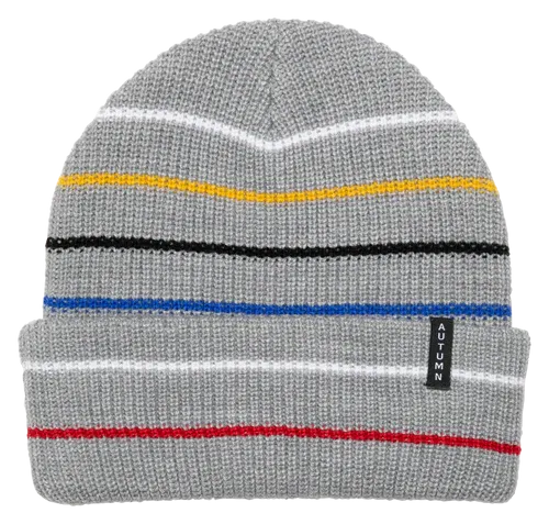 Autumn Headwear Multi Stripe Beanie