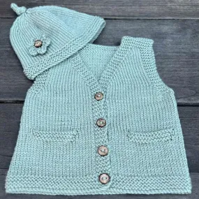 Ava & Archie Vintage Vest & Hat Knitting Pattern