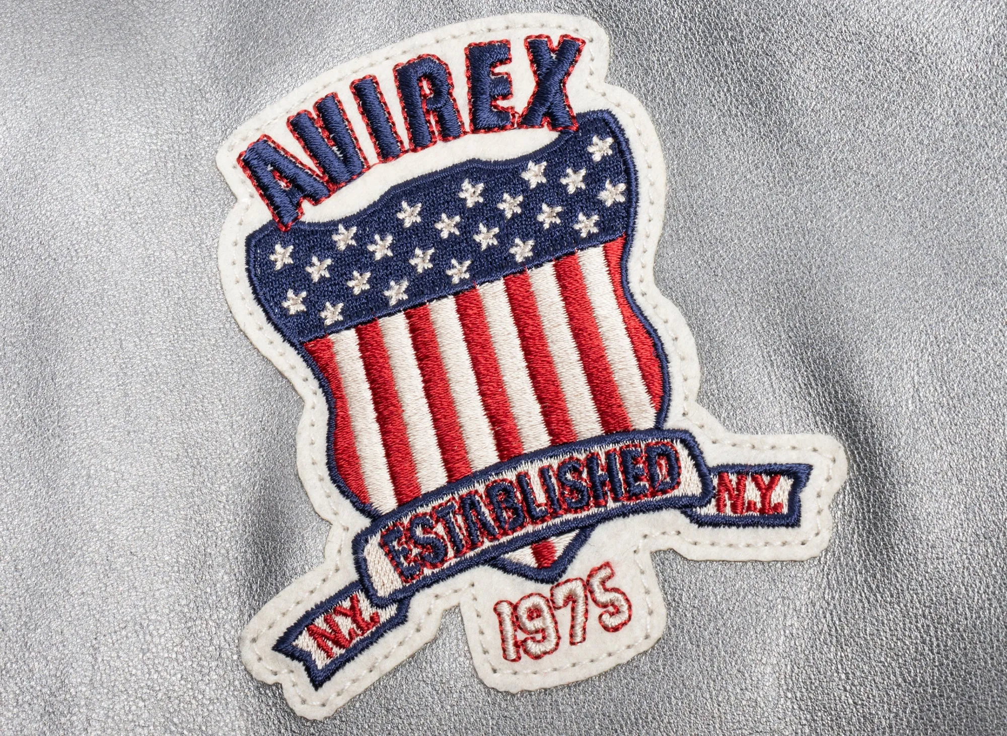 Avirex L.E. SILVER METALLIC ICON JACKET