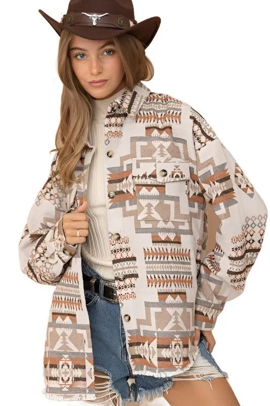 Aztec Western Shacket