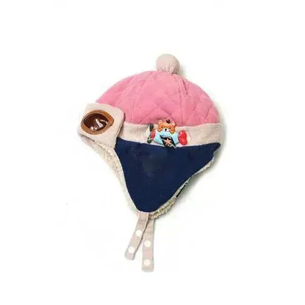 Baby and Toddler Winter hat Hooded Winter Pilot  Beanie Warm baby cap