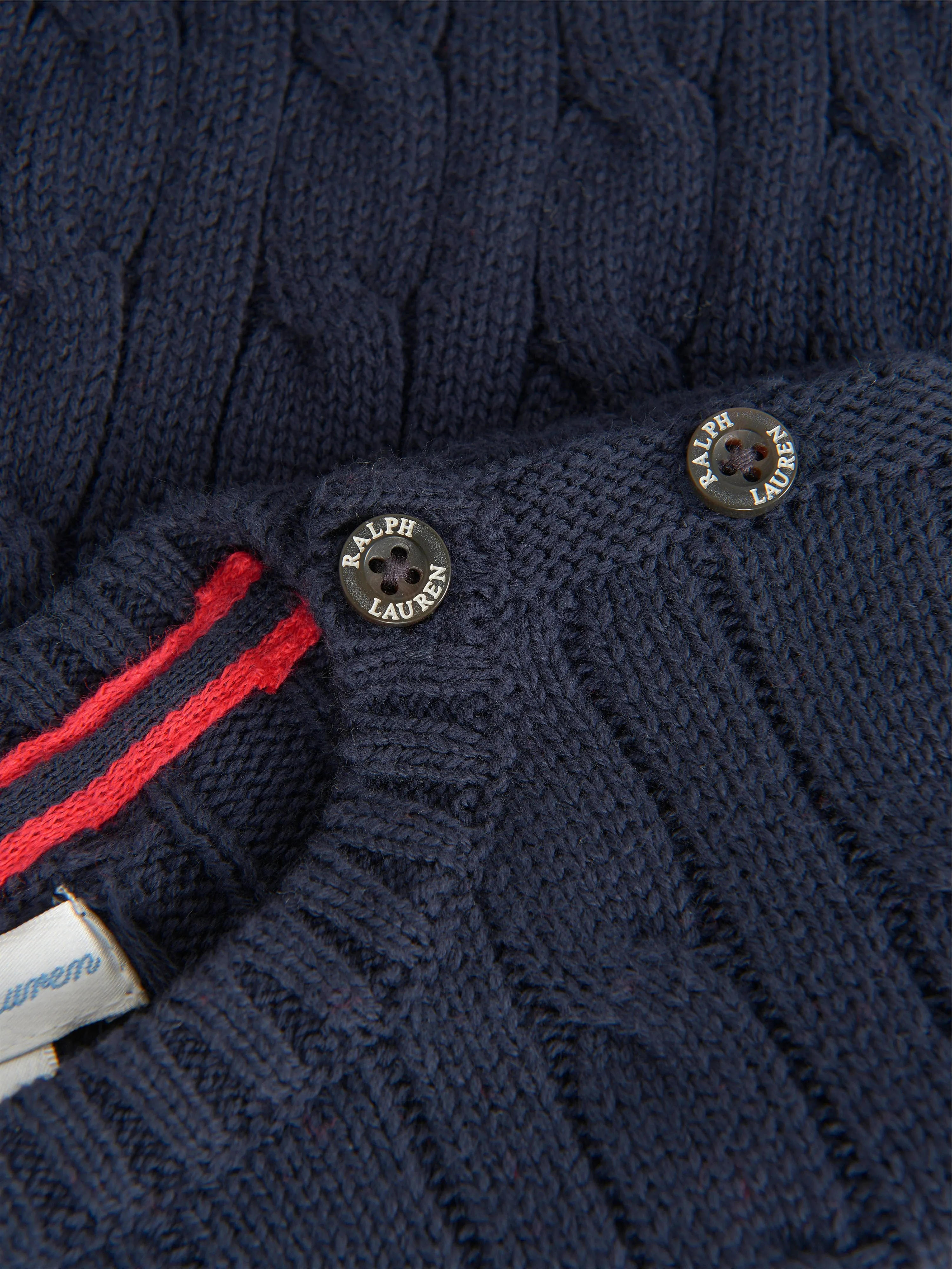 Baby Boys Cable Knit Sweater in Navy