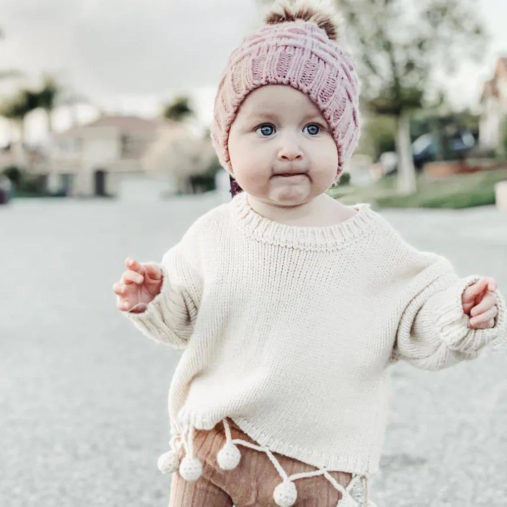 Baby Lovely ball Sassy White Sweater