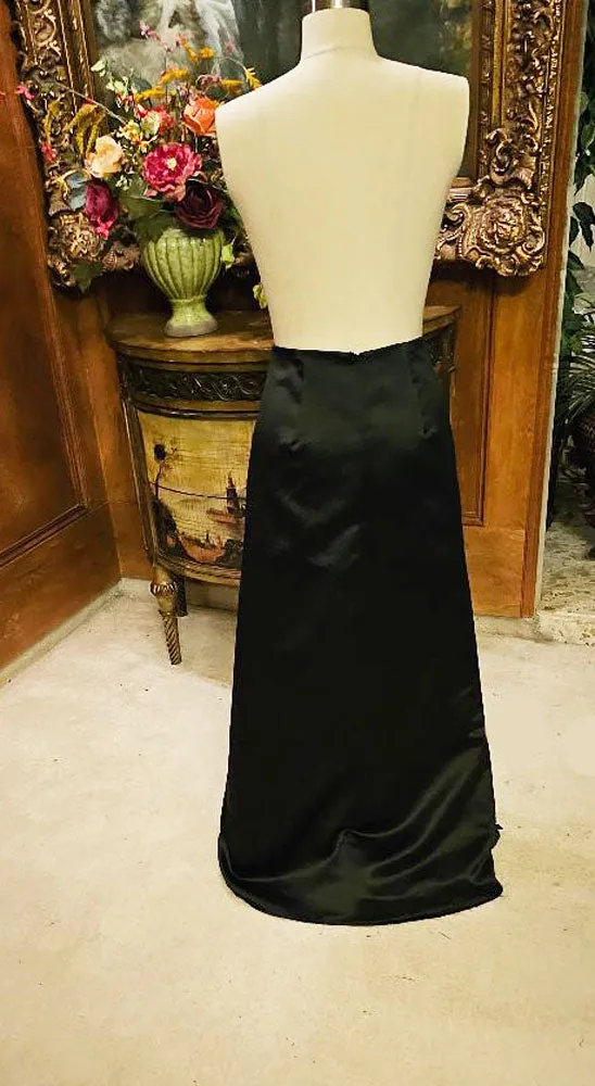 *BEAUTIFUL MCCLINTOCK COLLECTIONS BLACK LONG EVENING SKIRT - JUST IN TIME FOR THE HOLIDAY PARTIES