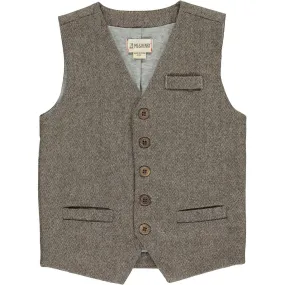 Beige Tweed Victor Vest