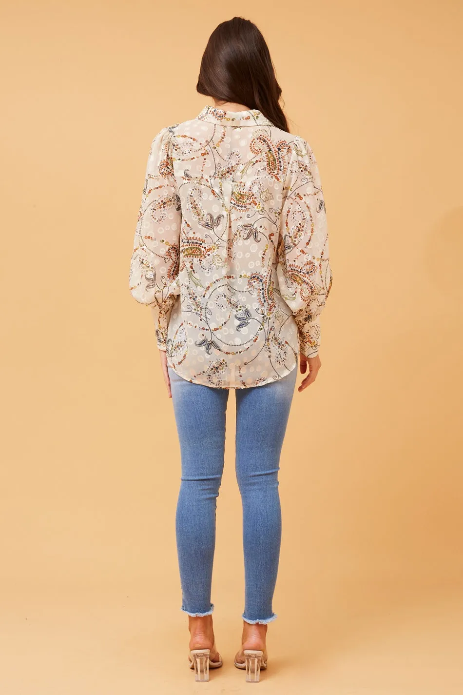 BELLE BOTANICAL PRINT SHIRT