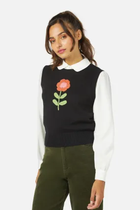 Belle Embroidered Knit Vest