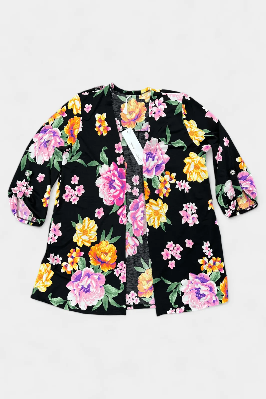 Black Floral Lizzy Cardigan [NO RETURNS]