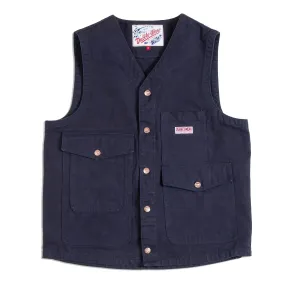 Blandford Canvas Field Vest - Navy