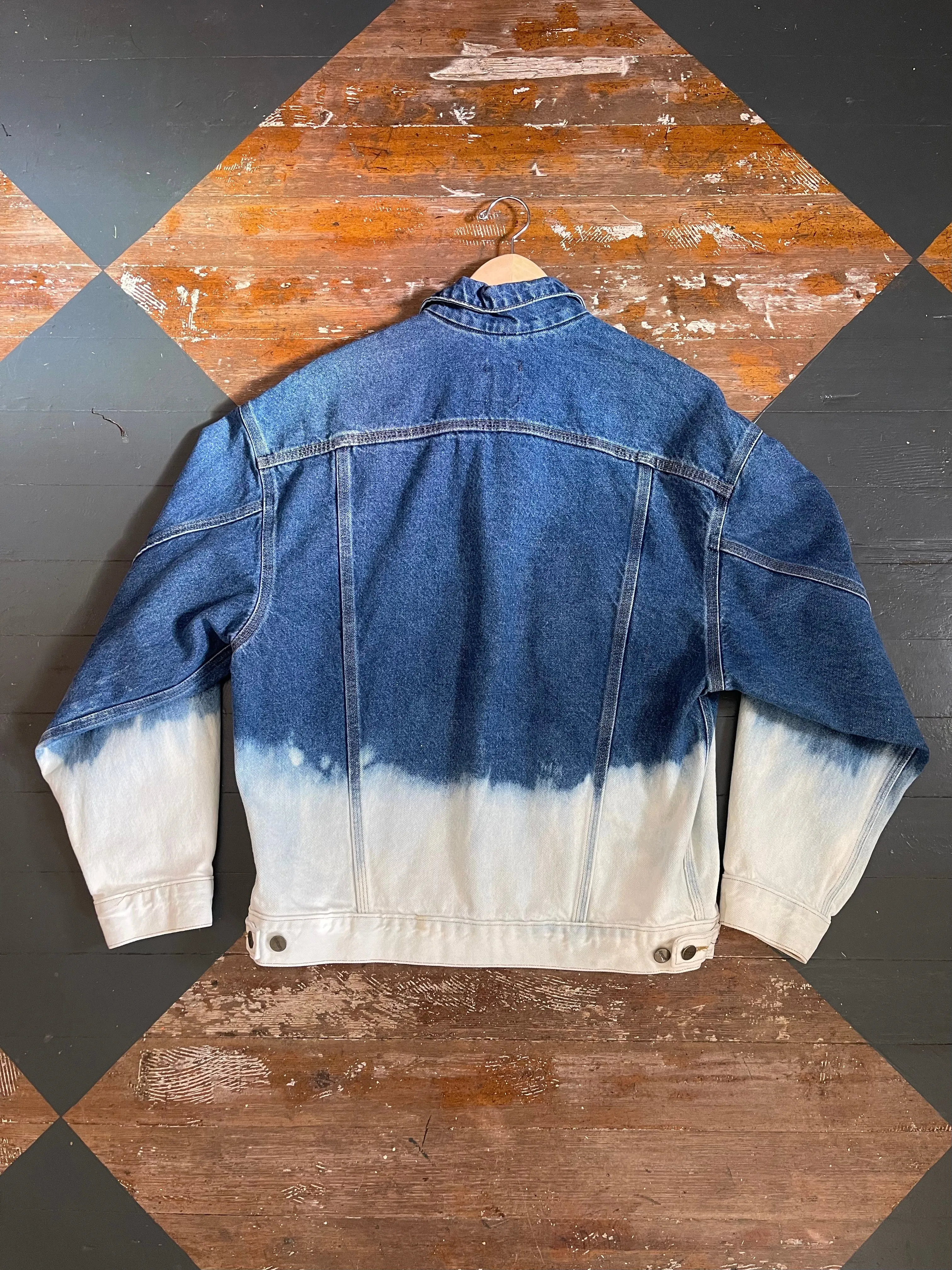 BLEACHED CARHARTT JEAN JACKET - M