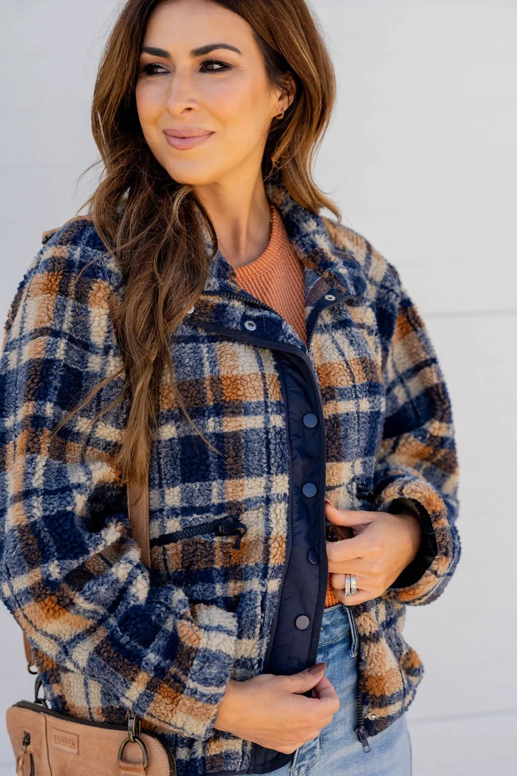 Blessings Plush Plaid Shacket