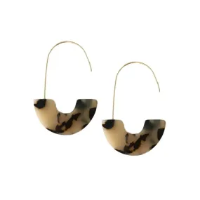 Blonde Tortoise Minimalist Threader Earrings