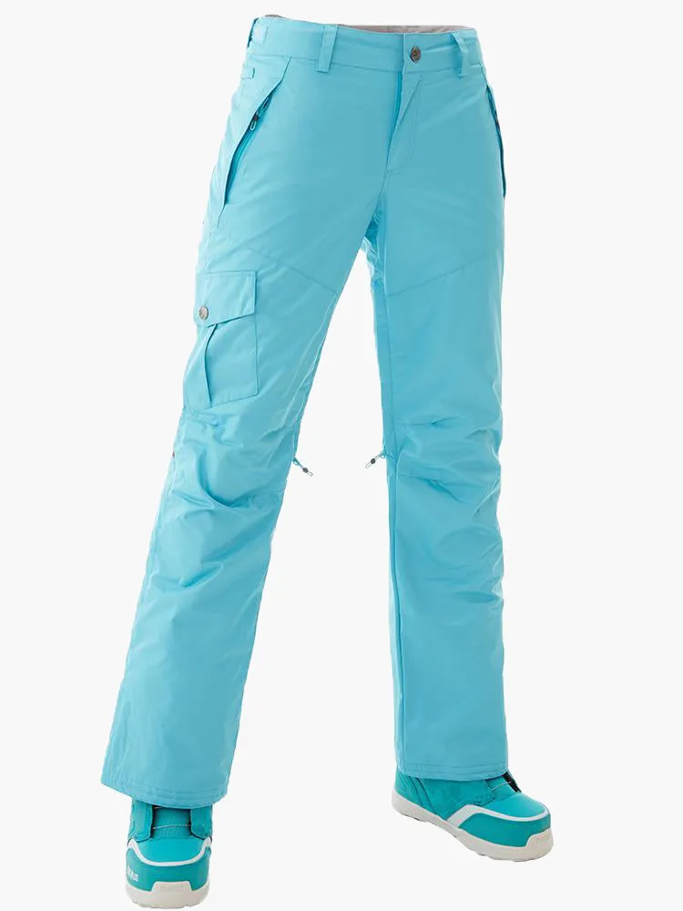 Blue Thermal Warm High Waterproof Windproof Women's Ski Pants/Snow Pants-XS Code