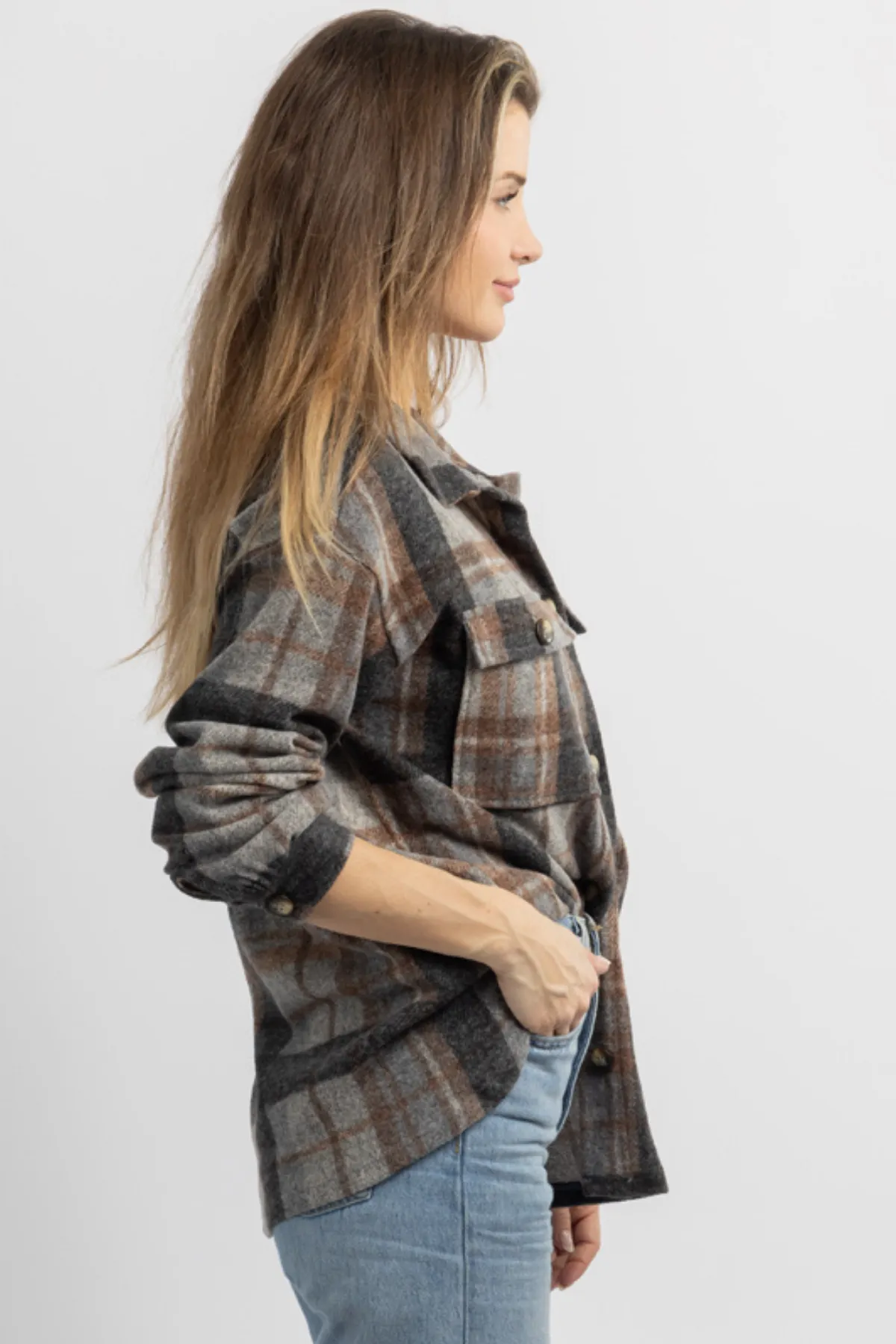 BOZEMAN CHARCOAL PLAID FLANNEL