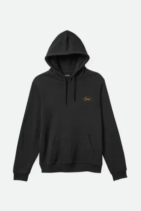 Brixton Parson Patch Hoodie - Black