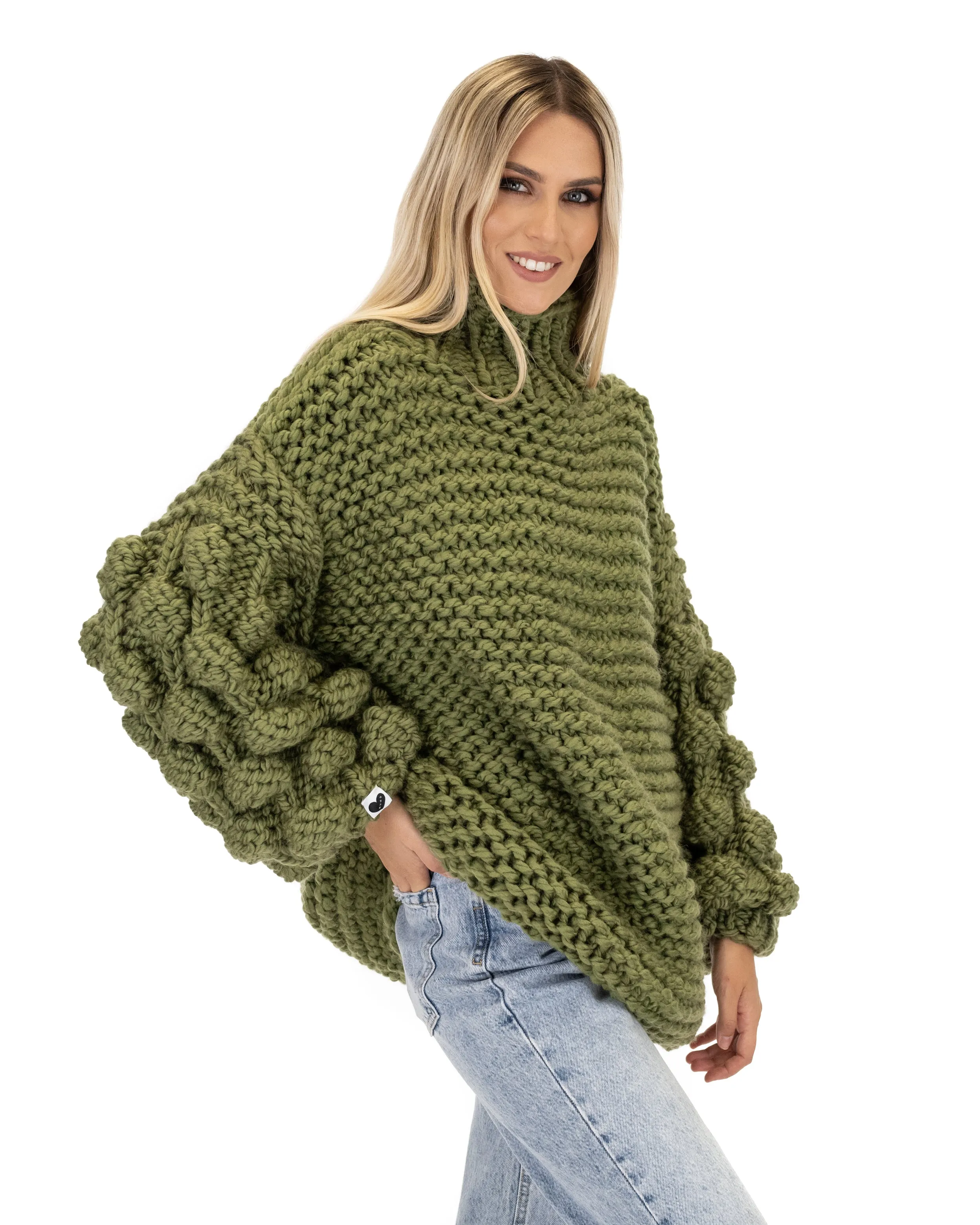 Bubble Sleeve Sweater