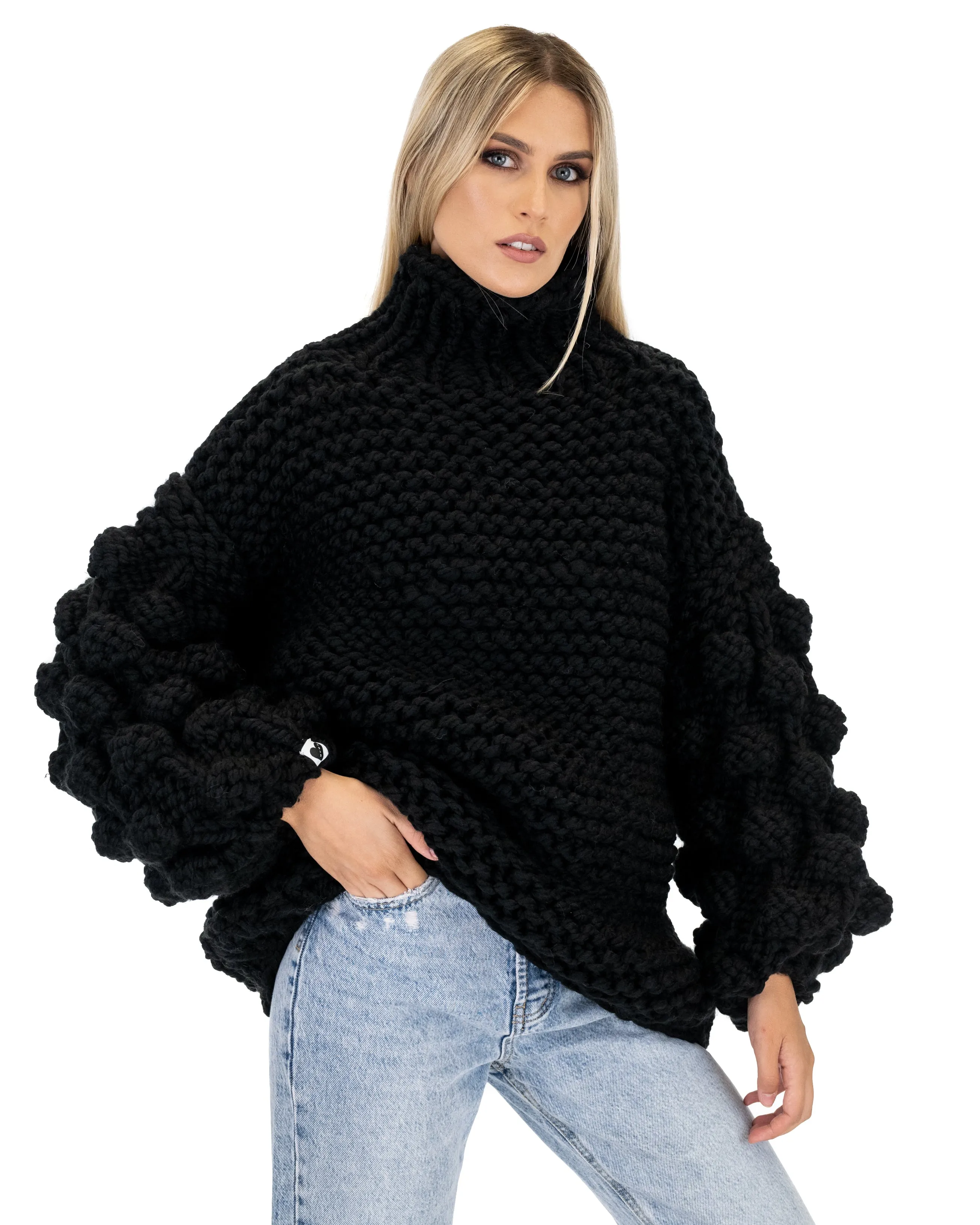 Bubble Sleeve Sweater