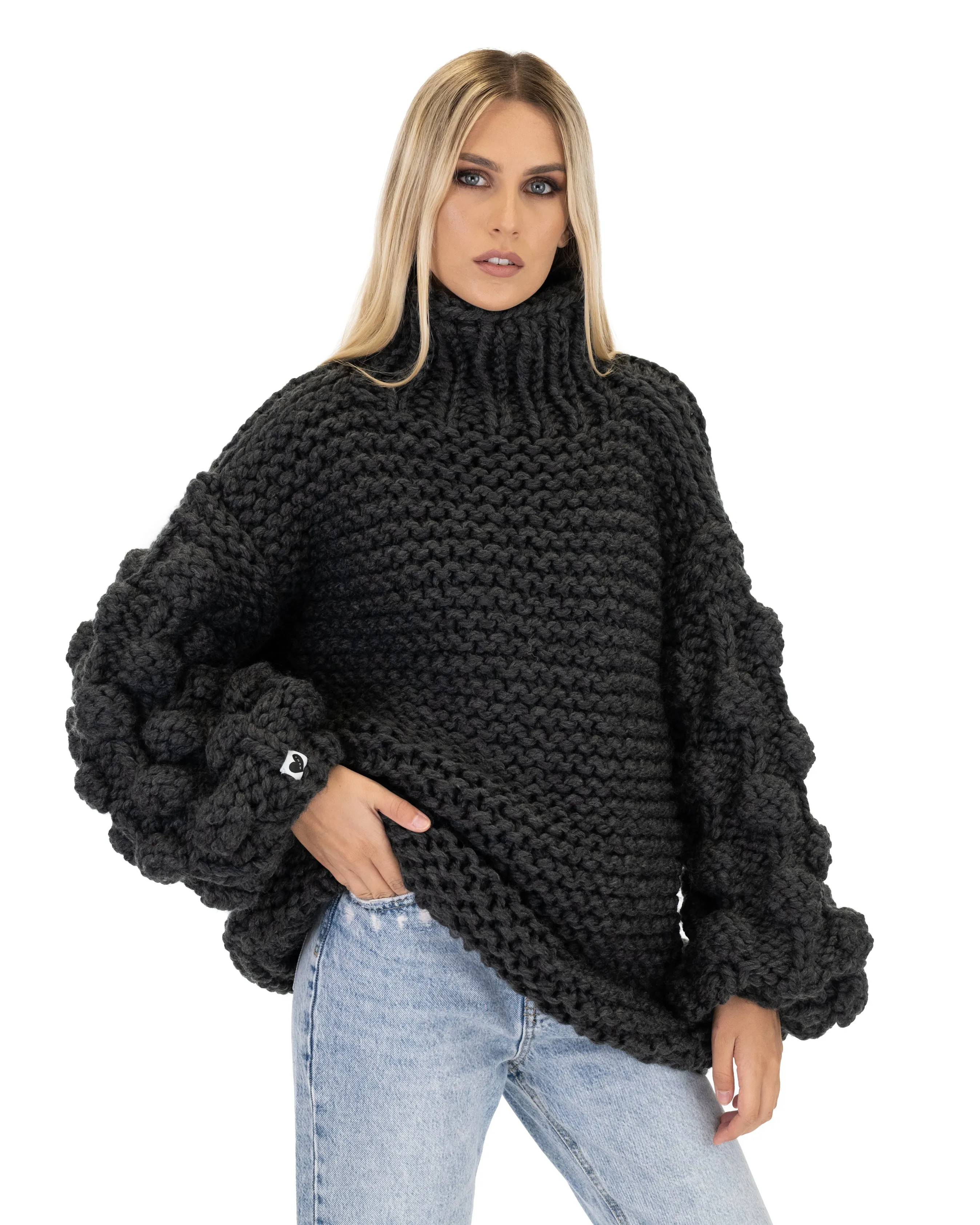 Bubble Sleeve Sweater