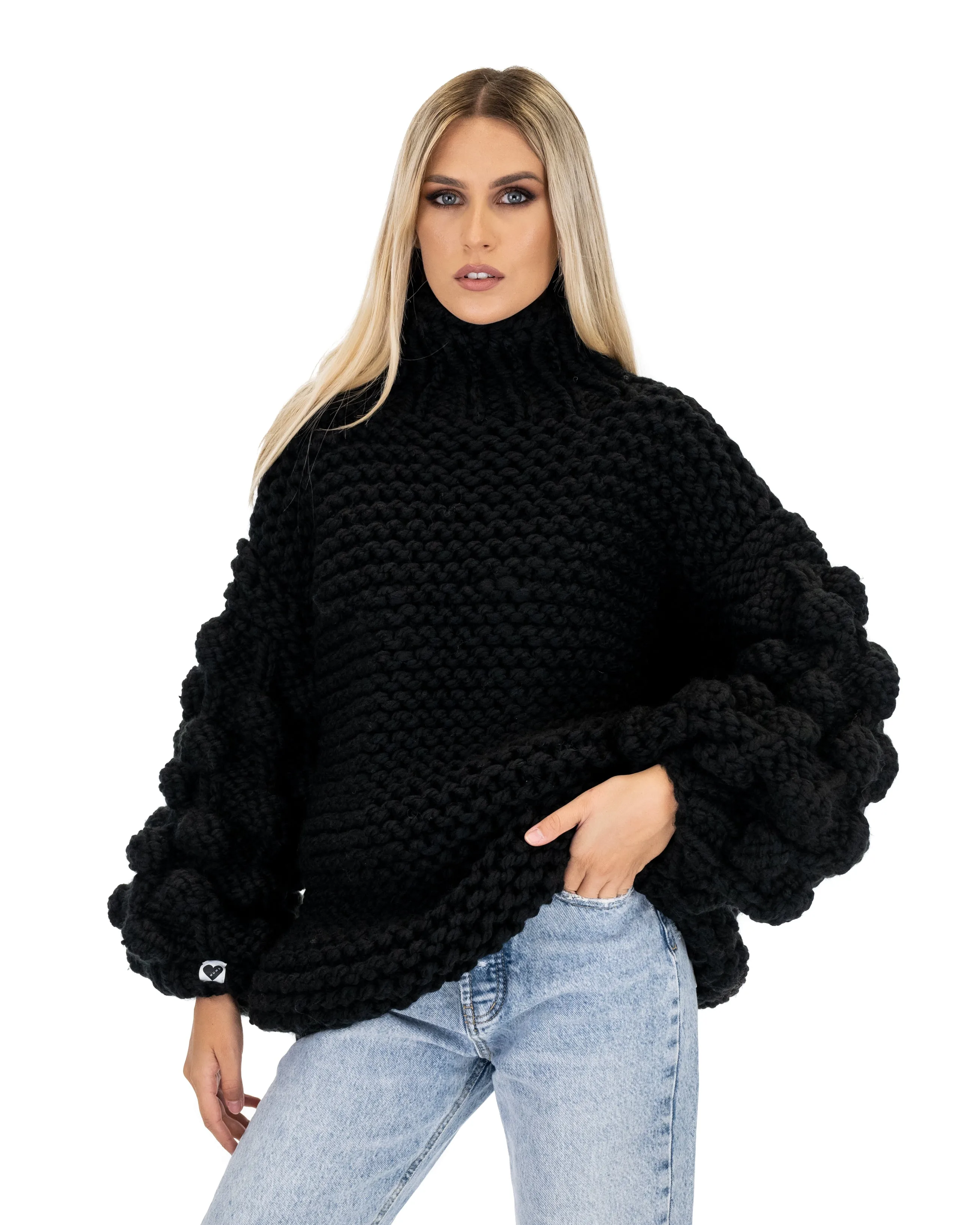 Bubble Sleeve Sweater