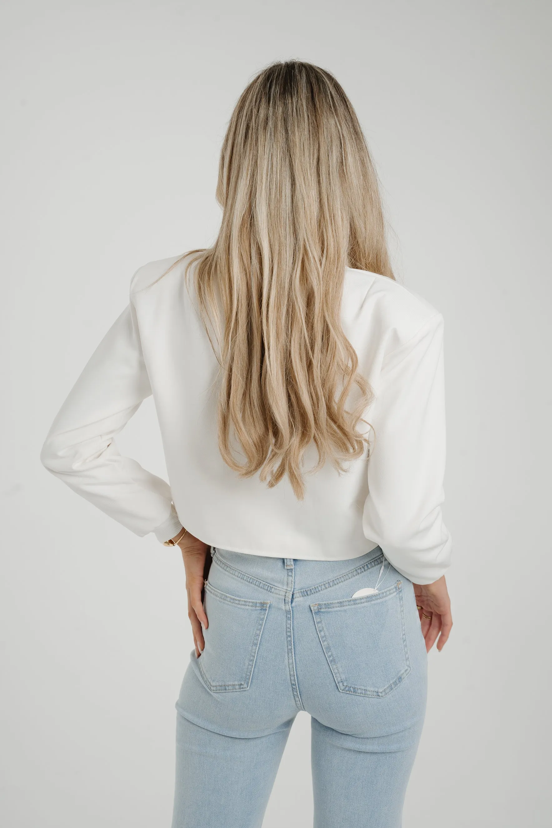 Caitlyn Bomber Jacket In White