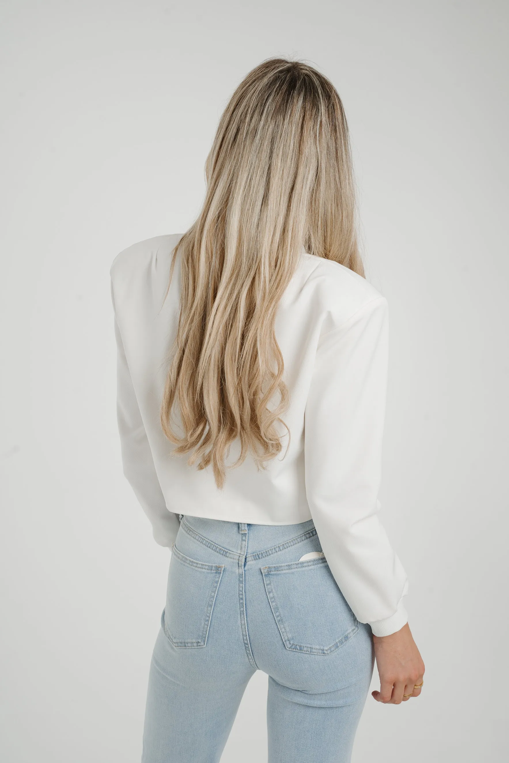 Caitlyn Bomber Jacket In White