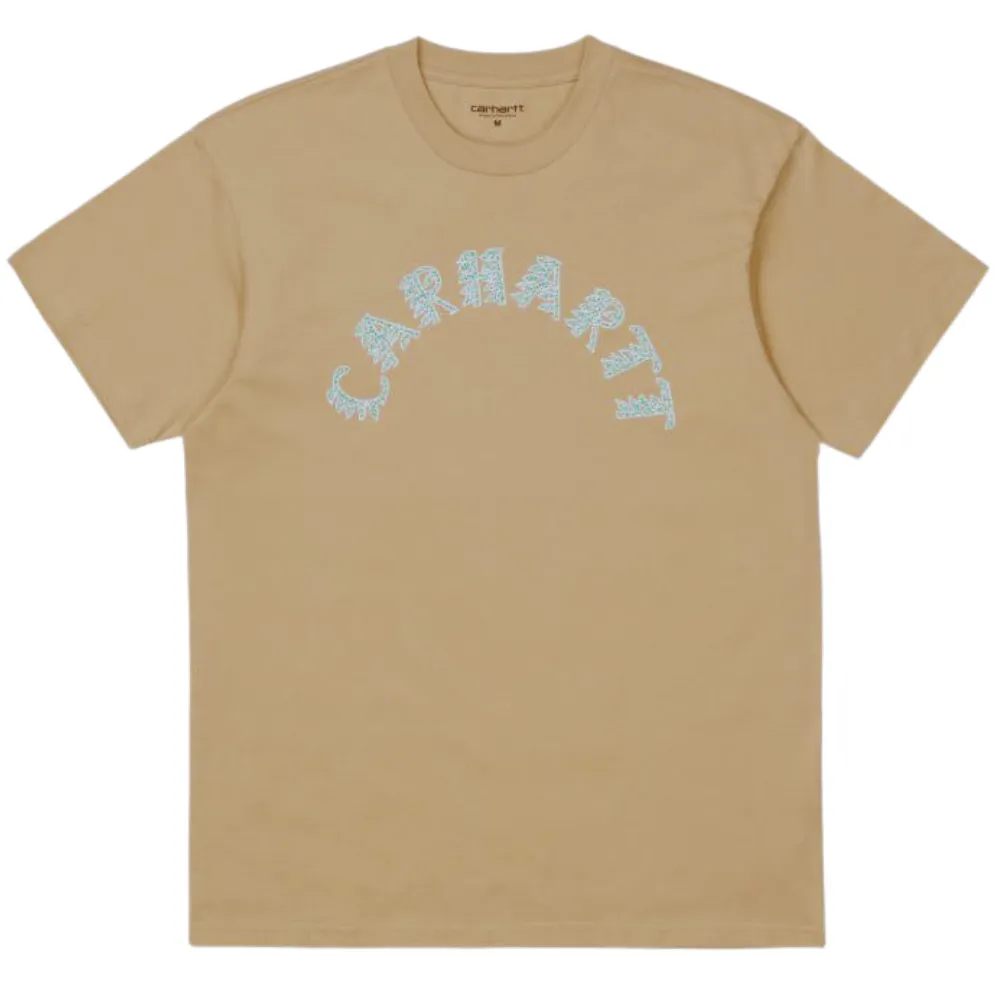 Camiseta Carhartt Wip Plant Script Dusty Hamilton Brown