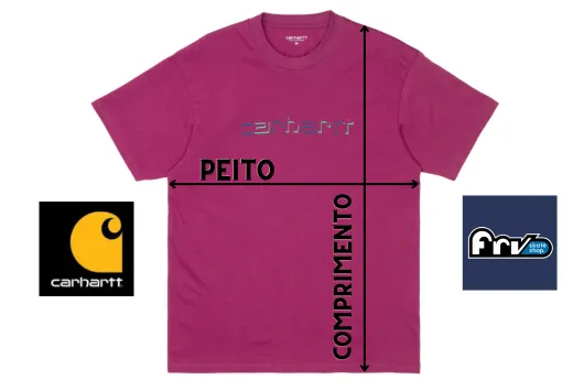 Camiseta Carhartt Wip Shadow Script Pink