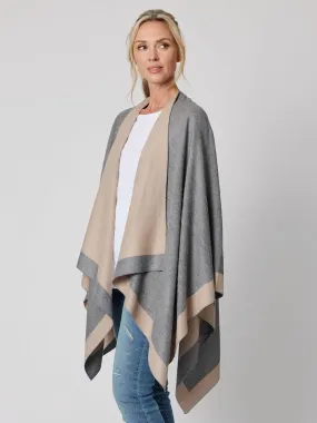 Captivated Reversible Shawl - Grey