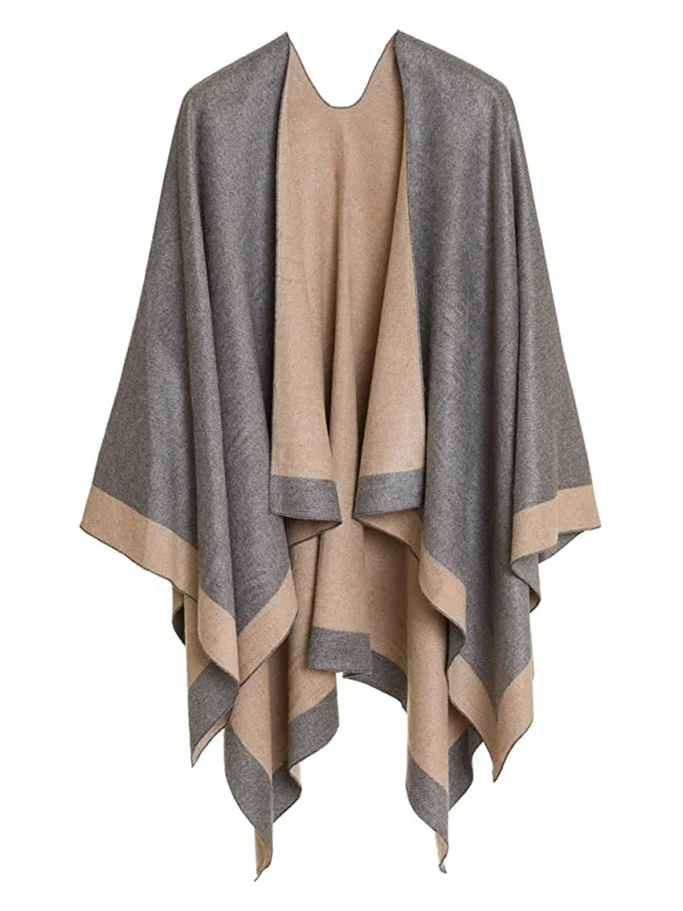 Captivated Reversible Shawl - Grey