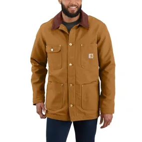 Carhartt 103825 Loose Fit Firm Duck Blanket Lined Chore Coat