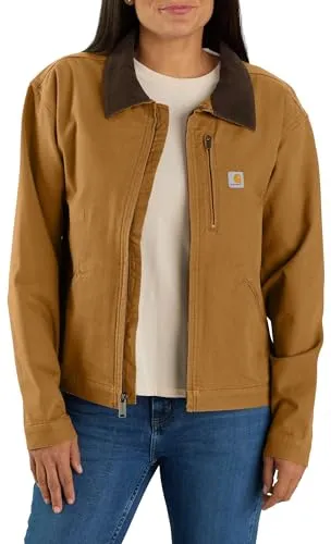 Carhartt 106208 Women's Rugged Flex Loose Fit Canvas Detroit Jacket