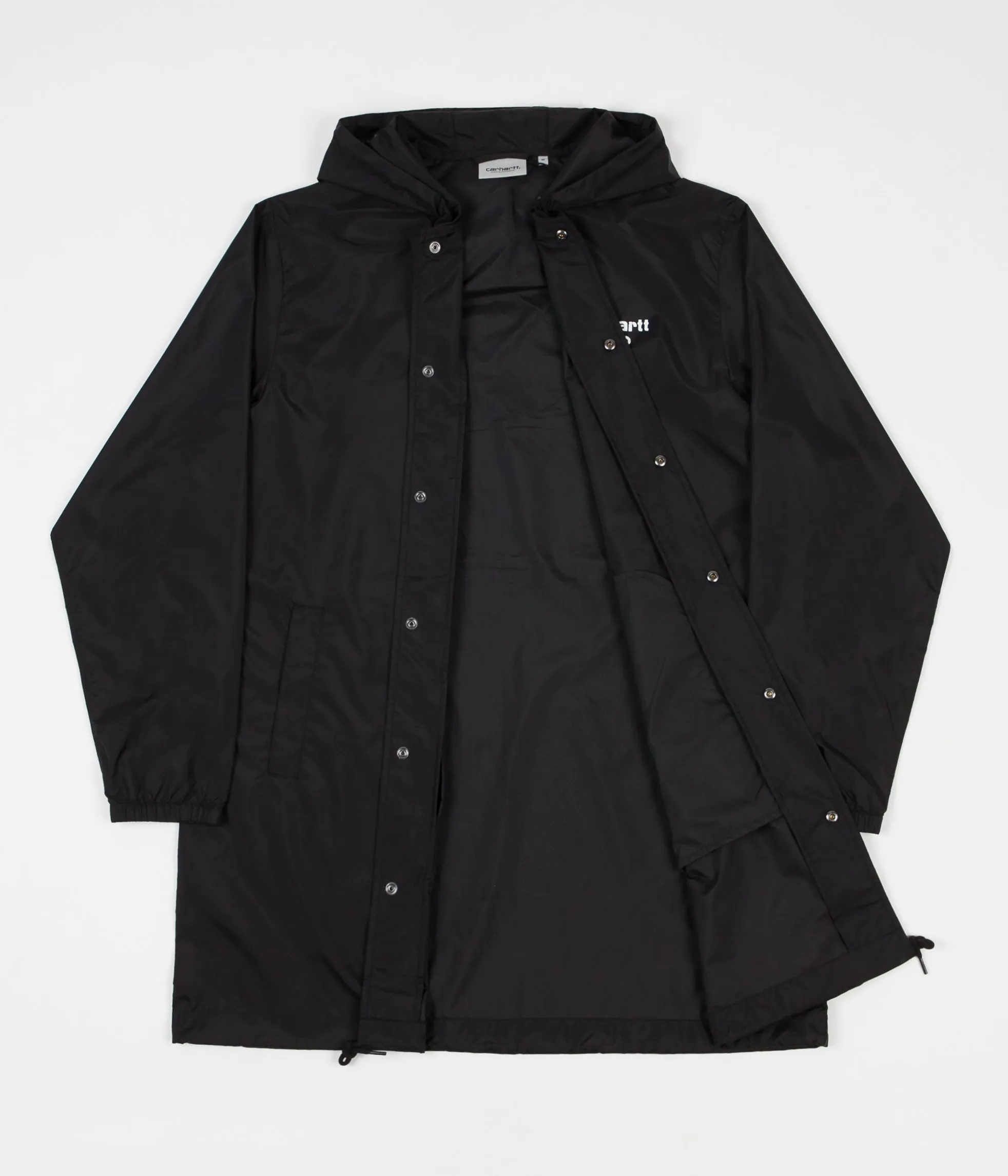 Carhartt Astra Hooded Coach Jacket - Black White