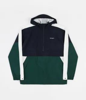 Carhartt Barnes Pullover Jacket - Dark Navy / Dark Fir / Wax