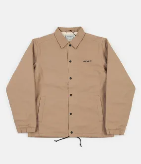 Carhartt Canvas Coach Jacket - Dusty Hamilton Brown / Black